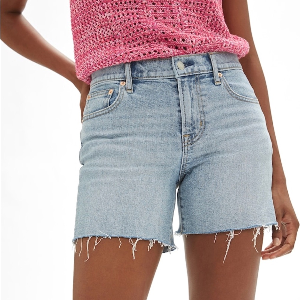 Cut off denim shorts